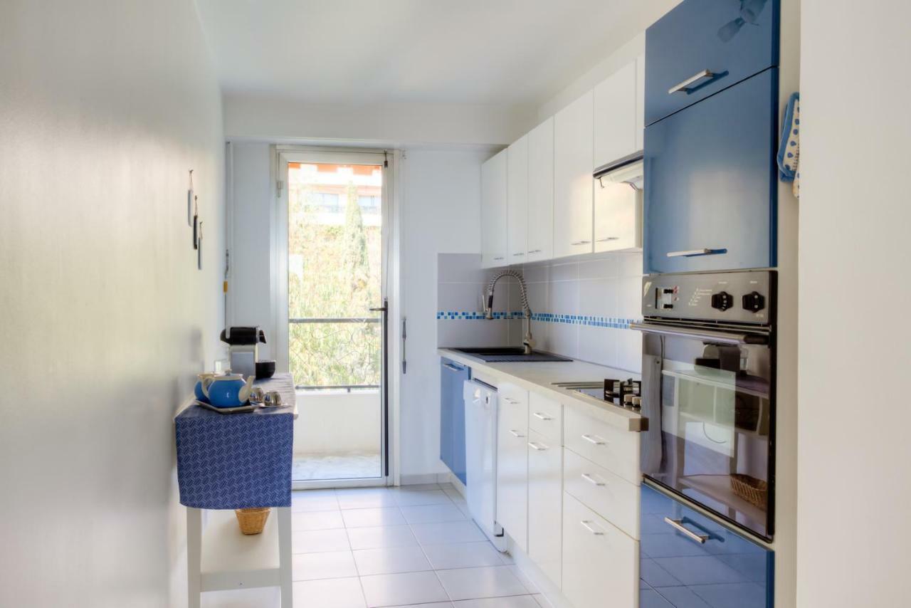 Confortable 3 Pieces Avec Superbe Vue Mer Apartment นีซ ภายนอก รูปภาพ