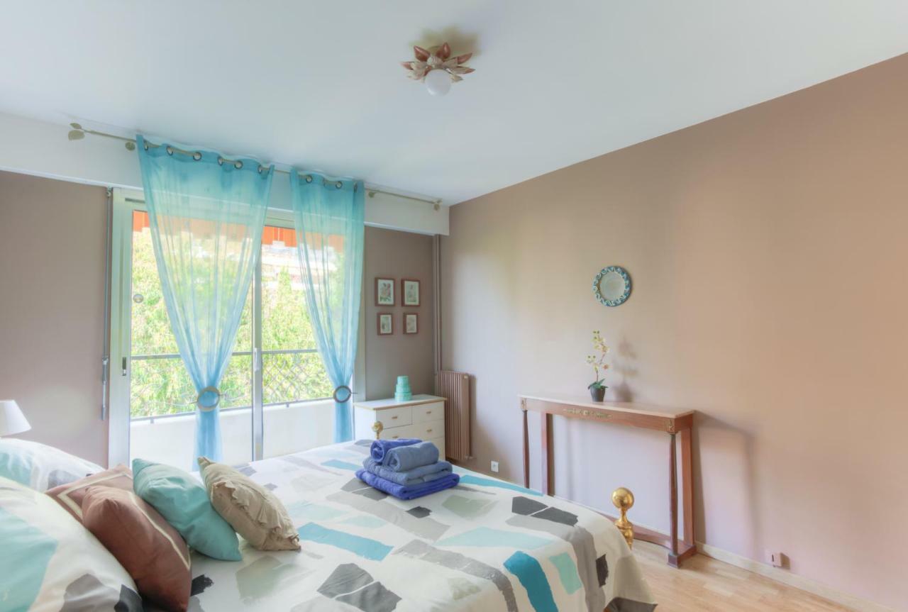Confortable 3 Pieces Avec Superbe Vue Mer Apartment นีซ ภายนอก รูปภาพ