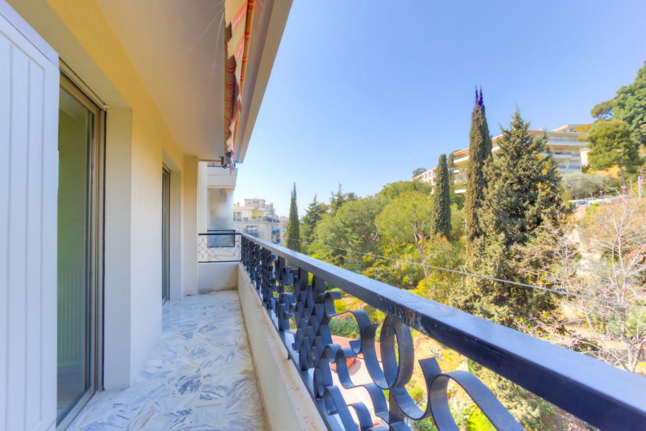 Confortable 3 Pieces Avec Superbe Vue Mer Apartment นีซ ภายนอก รูปภาพ