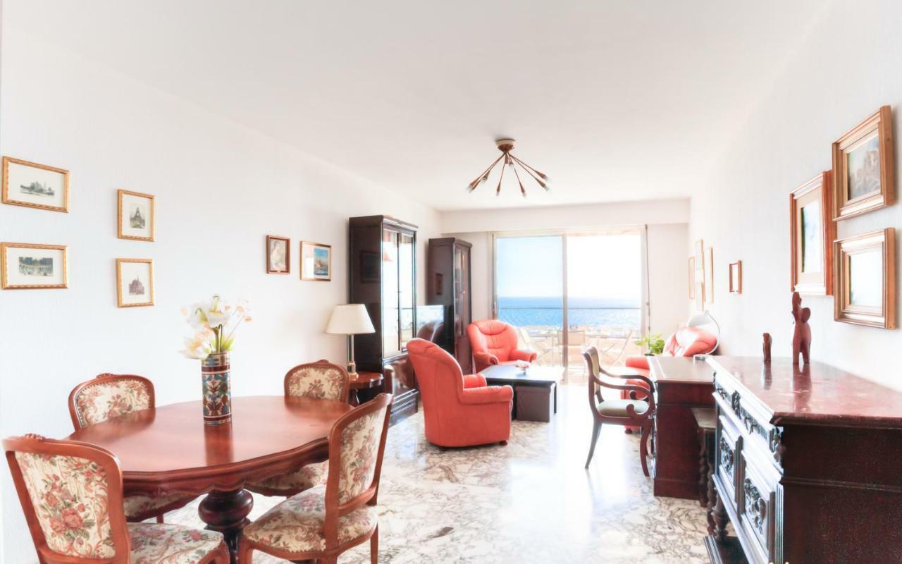 Confortable 3 Pieces Avec Superbe Vue Mer Apartment นีซ ภายนอก รูปภาพ